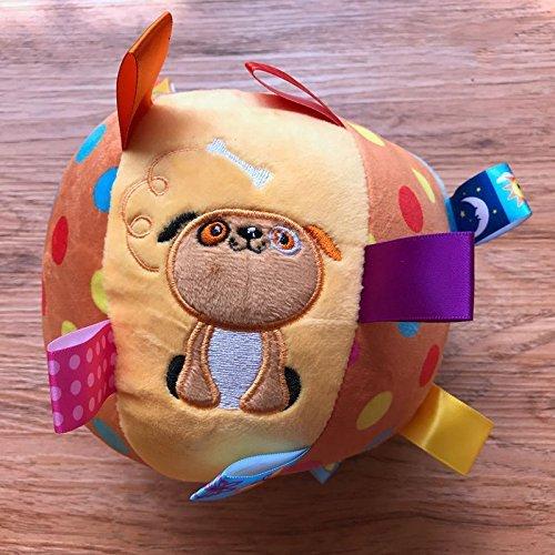 Мягкая игрушка Chiyami Baby Ball, игрушка-медведь, просыпающийся мини-мяч с колокольчиком, детский мяч для ловли (Собака)