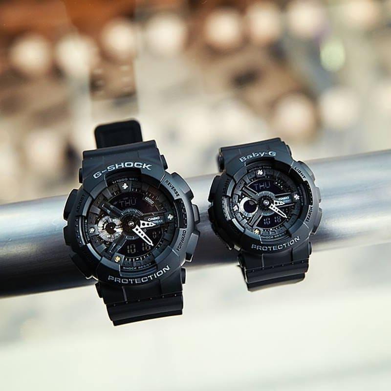 Casio Часы серия-GABA серия противоударные и водонепроницаемые парные часы кварцевый механизм ремешок из смолы японские и корейские часы GA-135DD-1A&BA-135DD-1A