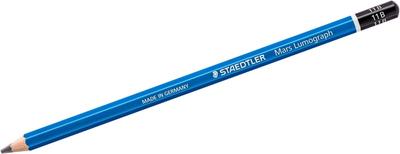 Staedtler Карандаш Mars Lumograph Высококачественный для черчения 100-11B, Коробка 12 шт.