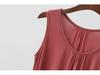 Women's Loose Fit Sleeveless Maternity Vest, Plus Size 200 Lbs, Belly-Covering Summer Outerwear.
