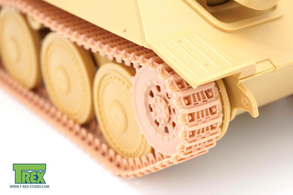 Студия немецкий истребитель танков Hetzer гусеничный тип 2 с стартовым колесом пластиковые детали модели T-Rex 1/35 (для Тамии) TR85065-1