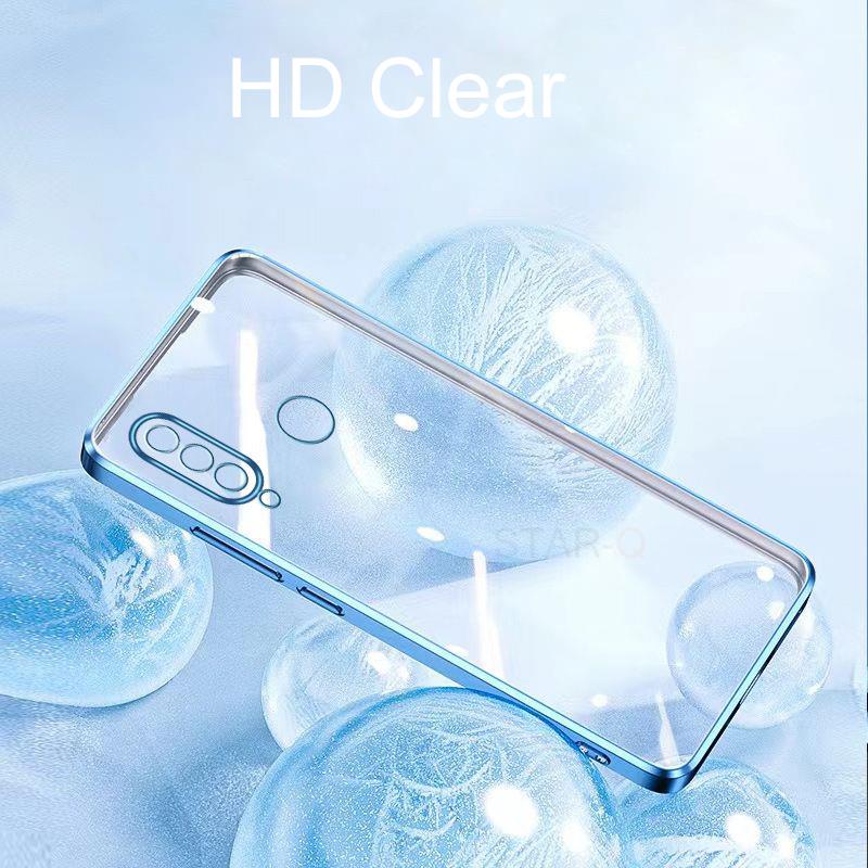 Роскошный прозрачный чехол-бампер с покрытием для Huawei P30 Lite P20 P40 P50 Pro Mate 20 P 30, силиконовая прозрачная задняя крышка P30lite P30pro