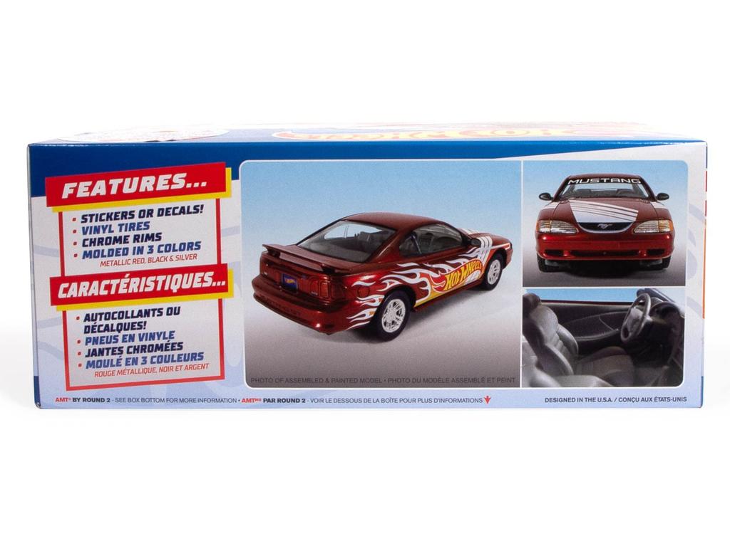 AMT Hot Wheels 1996 Ford Mustang GT Snap Kit Пластиковая модель AMT1298 1/25