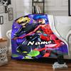 Custom Name Miraculous Tales of Ladybug Cat Noir Theme Printed Blanket - Perfect for Couch, Bed, Travel & Outdoor Use | Machine Washable, Cozy & Durab