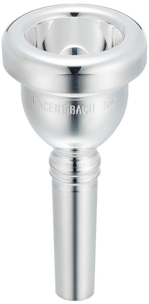 Bach Trombone Mouthpiece 12C Silver Plated Finish narrow bore (for trombones)