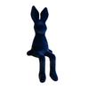 Sitting Bunny Statue Flocking Rabbit Figurine Easter Bunny Ornaments for Living Room Cabinet Home Tabletop Decor