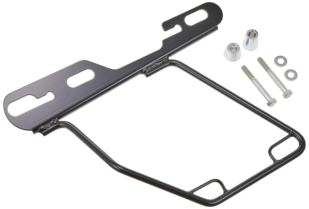 Подседельная сумка Kijima Bike Parts стальная, может использоваться с DHW Sportster, левосторонний тип, черный ('04-) Все в одном HD-08007