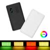 Карманный RGB-видеосвет, светодиодный заполняющий светильник, 2500K9000K, регулируемая яркость, 20 световых эффектов, встроенный аккумулятор