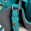 FENDI Petite to Jules 8BH253-V9W 149-2575 Handbag Navy Women 2-Way Denim used