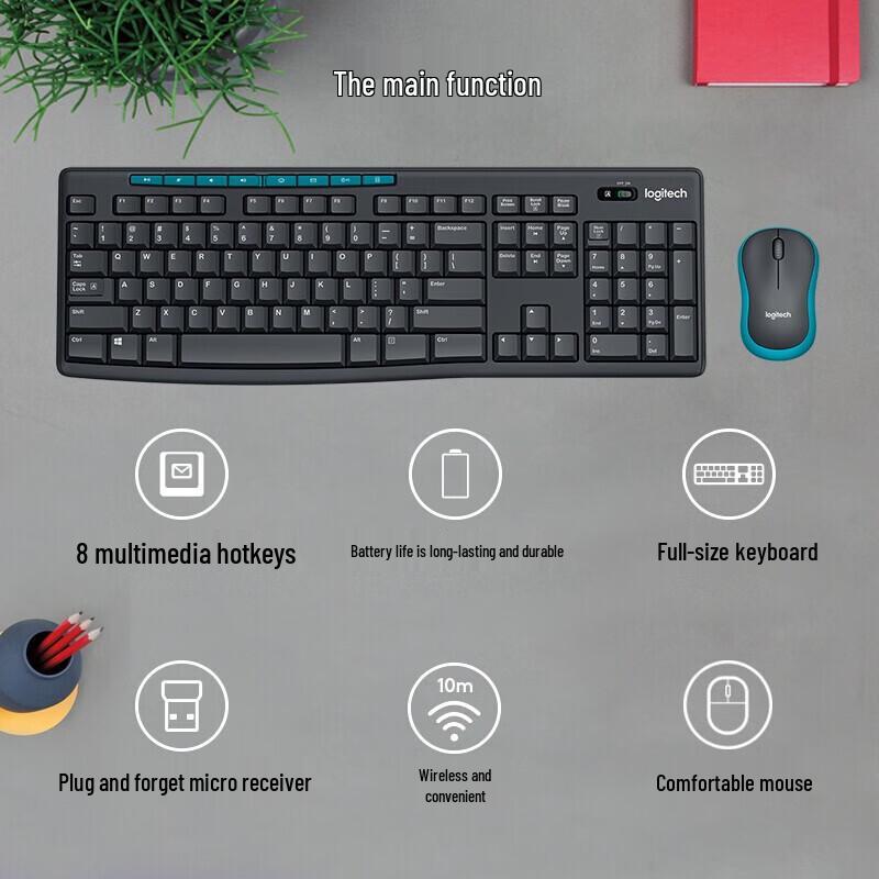 Logitech Беспроводной комплект клавиатуры и мыши MK275