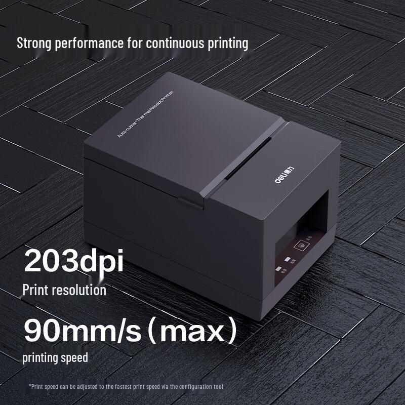 Deli Thermal Label & Receipt Printers CN plug (adapter included)