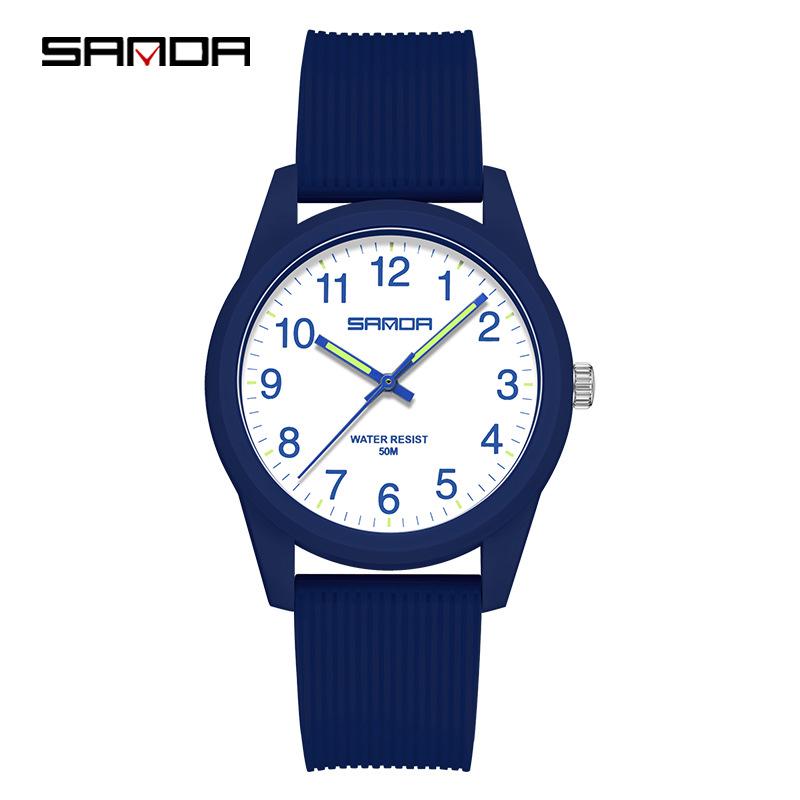 Sanda Creative Calendar Wristwatch for Students – Versatile Fashion Dial for Men & Women