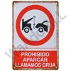 Retro Caution Metal Sign for Bar Pub Garage  Vintage Russian Warning Decor for Home Walls