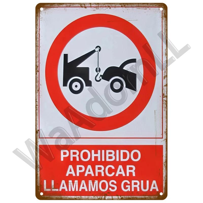 Retro Caution Metal Sign for Bar Pub Garage Vintage Russian Warning Decor for Home Walls