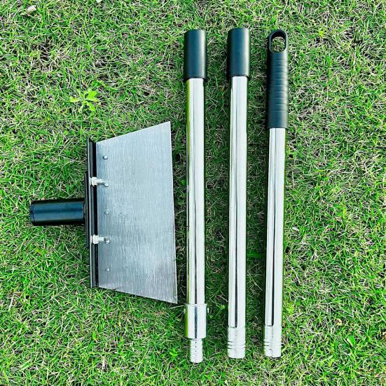 Садовая лопата для уборки Многоцелевая стальная плоская лопата с регулируемой ручкой Прочный скребок для снега Уличная лопата для окантовки газона Удаление льда