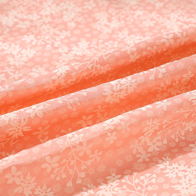 Dark pattern butterfly flower small fresh jacquard fabric imitation acetate Tencel women's cheongsam dress boy Loaded with jacqu