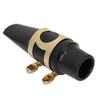 Alto Saxophone Mouthpiece Set with Mouthpiece Mute Neck and Saxophone Reed Accessories Cap, Silencer, Strap,