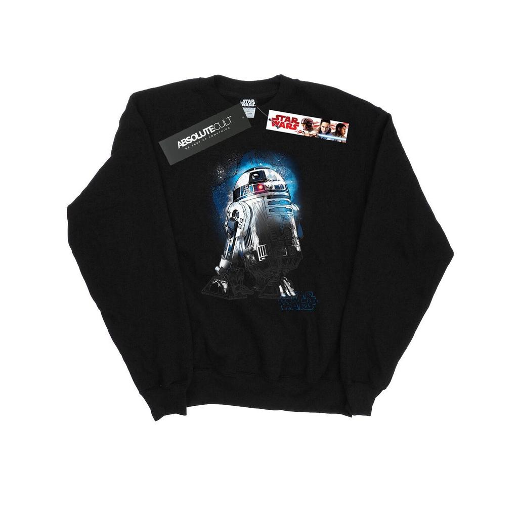 Star Wars Mens The Last Jedi R2-D2 Brushed Sweatshirt