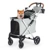 BEBEROAD PETS X6 Коляска для питомцев для средних 4 передних колеса вращающаяся собака собака для нескольких средних крупных питомцев заднее колесо удобно для прогулок и выхода нагрузка
