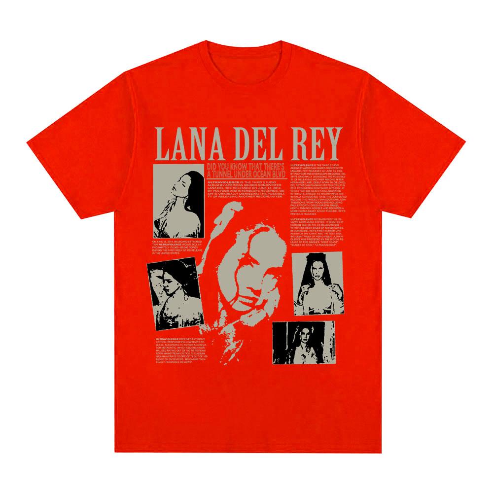 Singer Lana Del Rey Music Album Did You Know That There's A Tunnel Under Ocean Blvd Oversized T-shirtUnisex Fashion T-shirts
