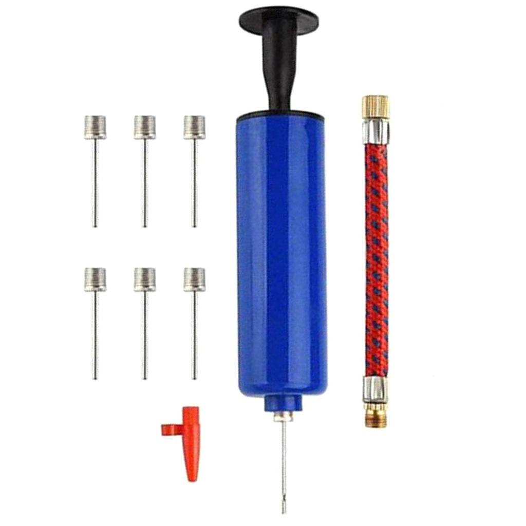 Air Pump Inflator Kits Portable Hand Air Ball Pump Sports Ball Pump Inflator with Needle Extension Hose Easy To Use