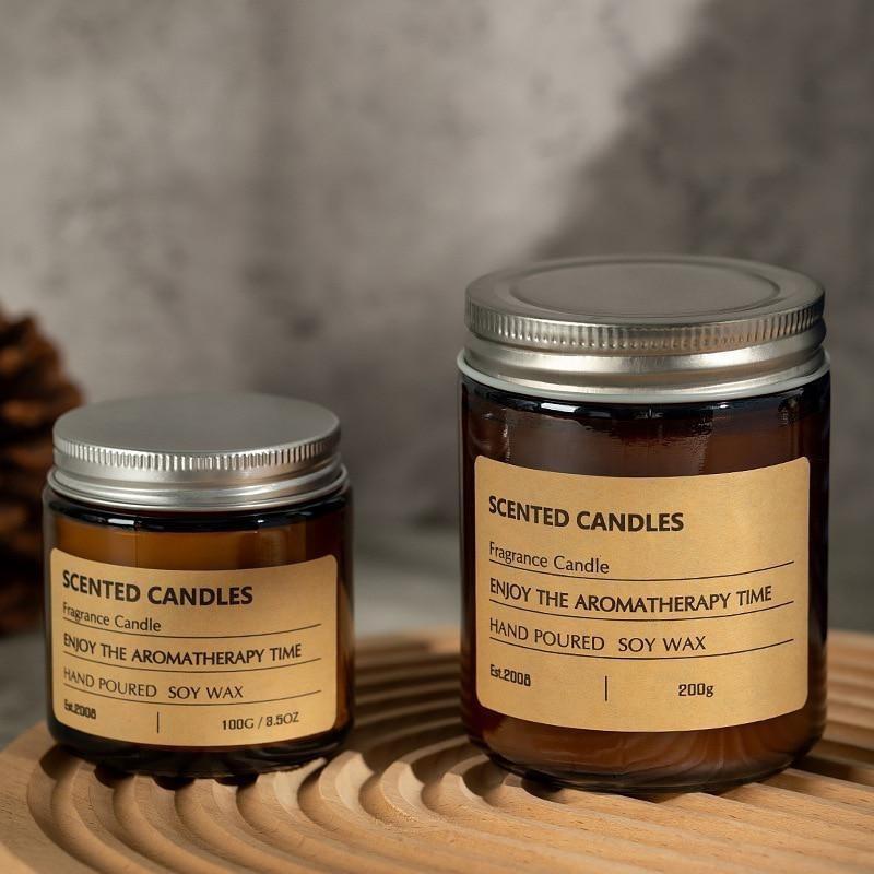 1шт ароматическая свеча DIY ручная подарочная коробка креативная ручная работа соевый воск эфирное масло бездымная ароматическая свеча украшение для дома