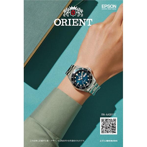 Orient Мужской RN-AA0811E (Мужская металлическая группа SPORTS Diver Design) Круглые часы из серебристой нержавеющей стали
