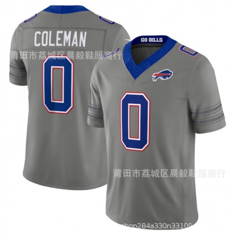 Buffalo Bills NFL Football Jersey Allen 0 4 17 73 Gray White Speed Edition Mens Cotton Blend Embroidered Sportswear