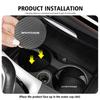 For KIA 2pcs Car Carbon Fiber Silicone Car Coasters Water Cup Slots Non-Slip Mat Drink Pads Sportage Ceed Sorento Niro CadenzaYT4 