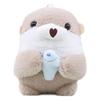 Adorable Cute Sea Otter Plush Keychain Toy Soft Stuffed Animal Doll Accessory 11cm