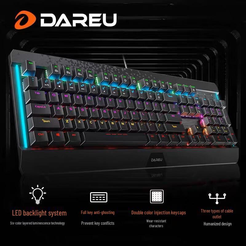 Dareu Wrangler LK169 Wired 104-Key Mechanical Gaming Keyboard