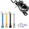 2 Sets 31mm Length Disc Brake Caliper Bolts M4 Threaded Caliper Screws  for Road Bicycle
