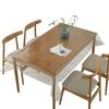0.23mm Transparent Thin Circular Tablecloth PVC Soft Glass Tables Cover That Can Sag Plastic Film Waterproof Wash Free Tea Table Protection Pad  Mat
