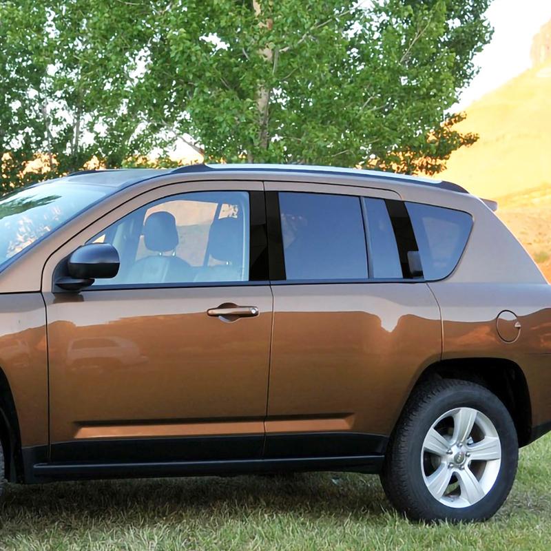 Car Window Center Pillar Decoration Sticker Fit For Jeep Compass 2008-2016 Exterior Ornament Accessories