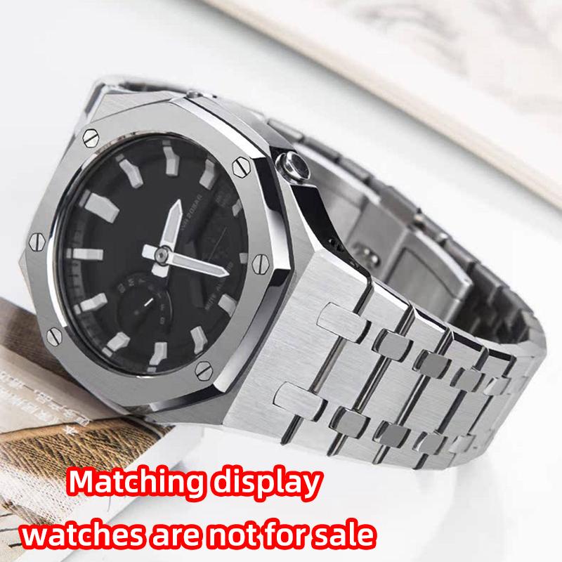 Модификационный комплект из нержавеющей стали 316L для Casio G-Shock GA2100/GA-B2100 - Металлический корпус и ремешок в стиле Royal Oak, Набор для конверсии ( Модуль 5611)