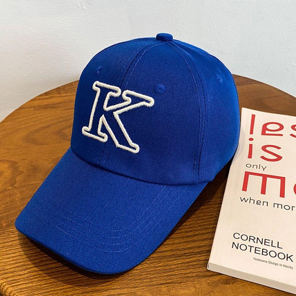 K Letter Embroidery Baseball Cap Adjustable Snapback Hats Casual Sun Visors Hat