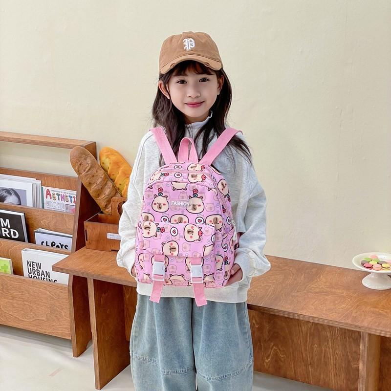 Детский причудливый рюкзак с капибарой для дошкольников, удобно разработанное легкое решение для переноски