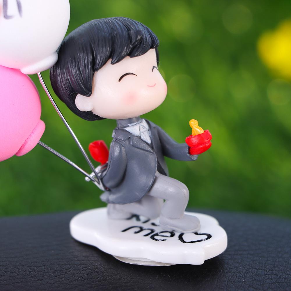 Girl Boy Home Decor Couple Car Air Vent  Statues Perfume Clip Decor Miniatures Car Ornaments