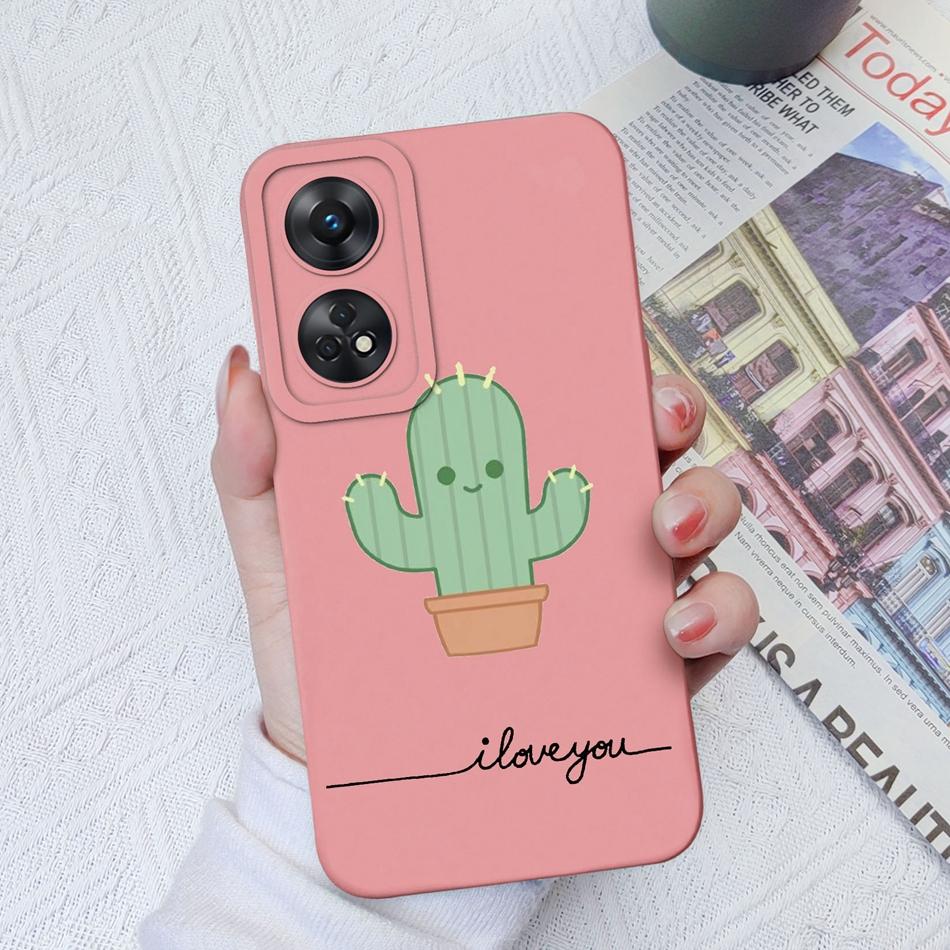 Чехол для телефона OPPO Reno 8T 4G 5G 8Z 8Lite, чехол с мультяшной камерой, бампер из жидкого силикона для OPPO Reno8 T, чехлы, подарок