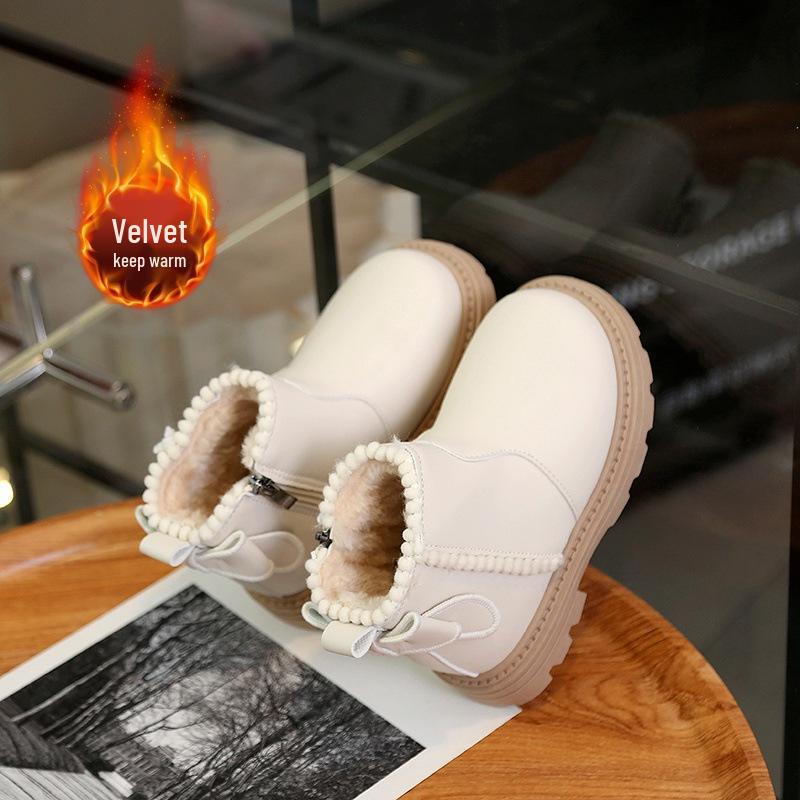 Модные мартинсы для девочек: Осень/Зима 2025 с Мягкой Подошвой и Вельветом, Дизайн Принцессы до Щиколотки.