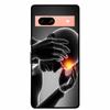 Для Google Pixel 7a 5G Чехол 6.1" Coque Цветы Черная Кромка Силикон ТПУ Мягкая Задняя Крышка Для Google Pixel7a 2023 Чехол для Телефона Fundas
