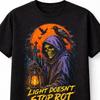 Grim Reaper Skull Gothic Horror Raven Graveyard Unisex TShirt