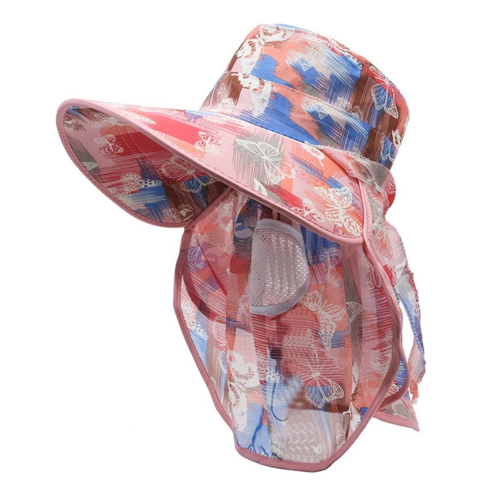 Широкие поля Женская шляпа рыбака Солнцезащитная шляпа для лица Модная солнцезащитная шляпа для велоспорта