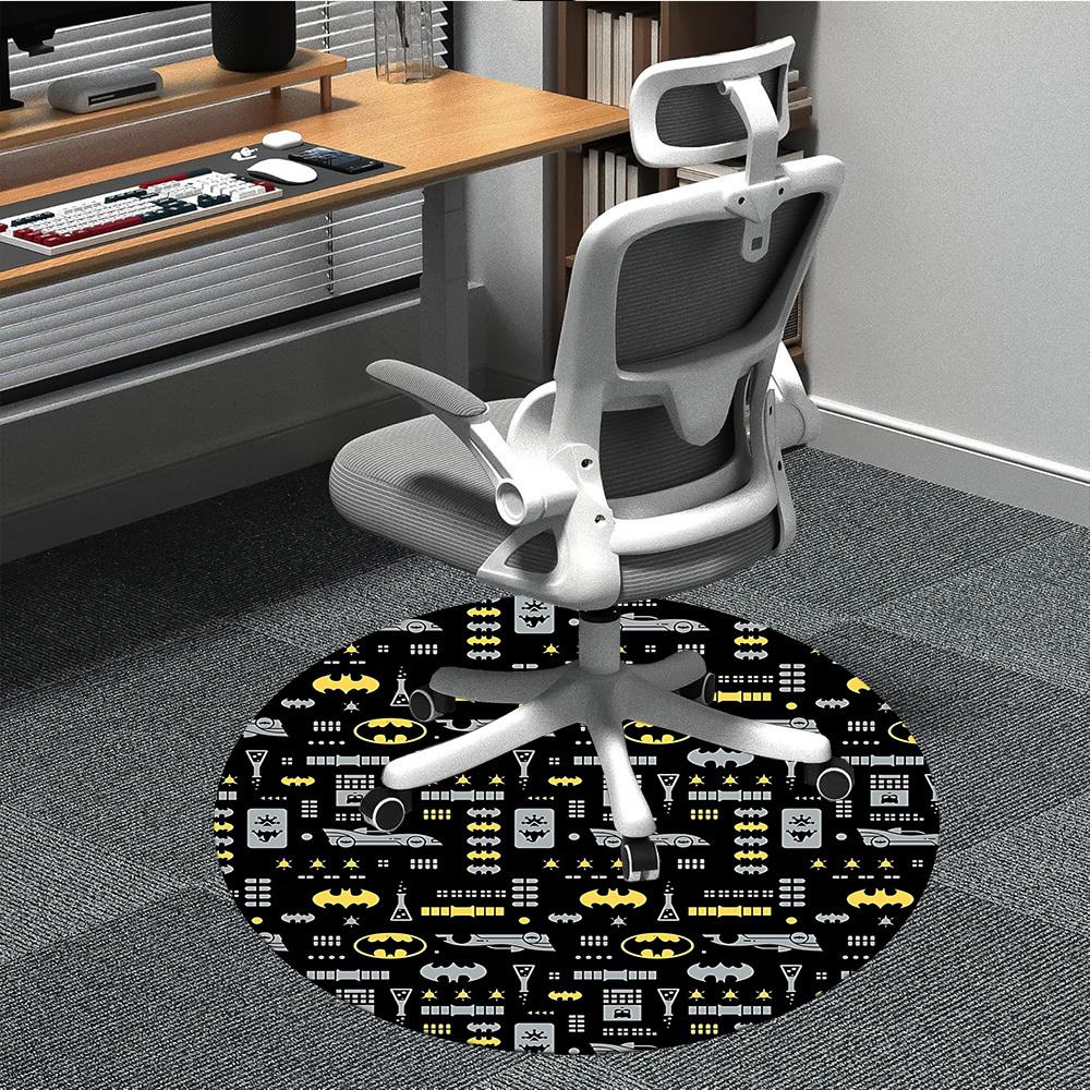 1pc Batman Office Round Area Rug, Under Office Chairs Bedroom Living Room Home Decor, Room Deco, Available in Various Sizes068