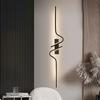 Modern Minimalist Strip Led Wall Lamp Minimalist Bedroom Bedside Wall Sconce Led Lights Living Room Background Deco Wall Lamps