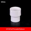 PVC Female Thread Reducing Coupler Standard Size Full Thread Pipe Fitting Adapter for Kitchen Drain Pipe Connections