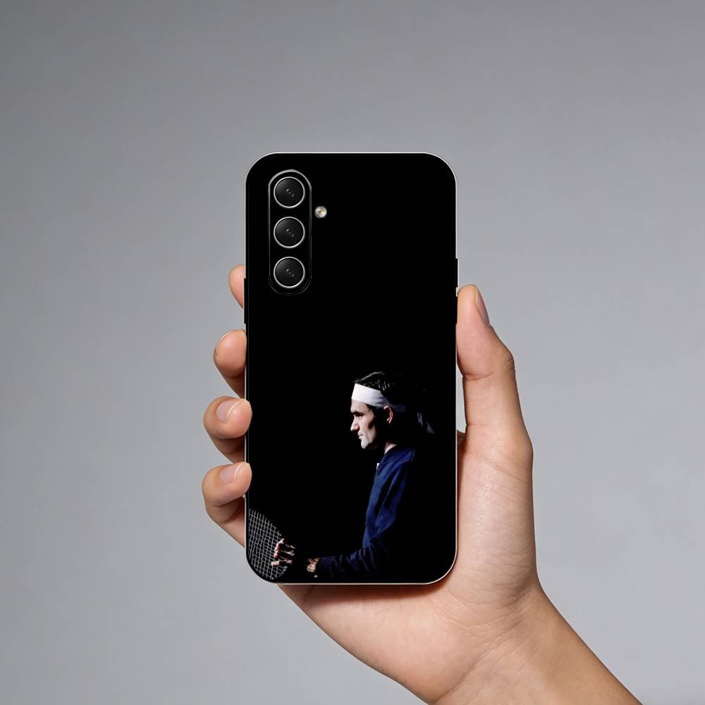 R-Roger Federer The King of Tennis Phone Case For Samsung Galaxy A73,A72,A71,A70,A52,A51 Others Soft Black Cover