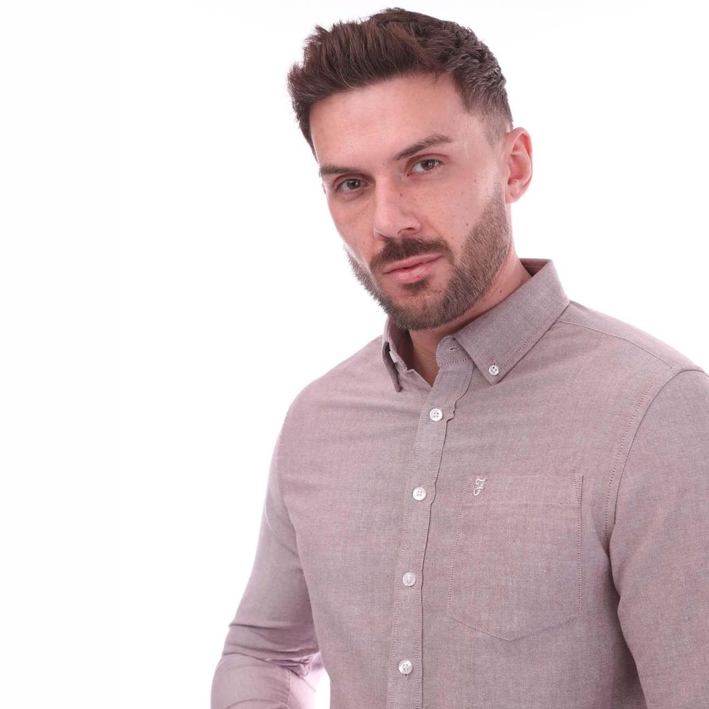Farah Mens Drayton Oxford Modern Shirt