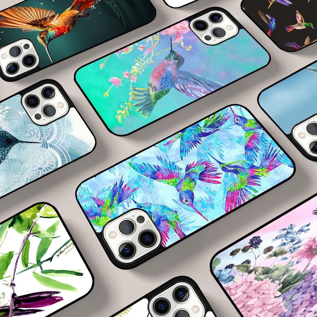 Lovely Birds Hummingbird Phone Case For iPhone 17 Air 16 15 14 13 12 11 Pro Max Max Plus Bumper Case Cover