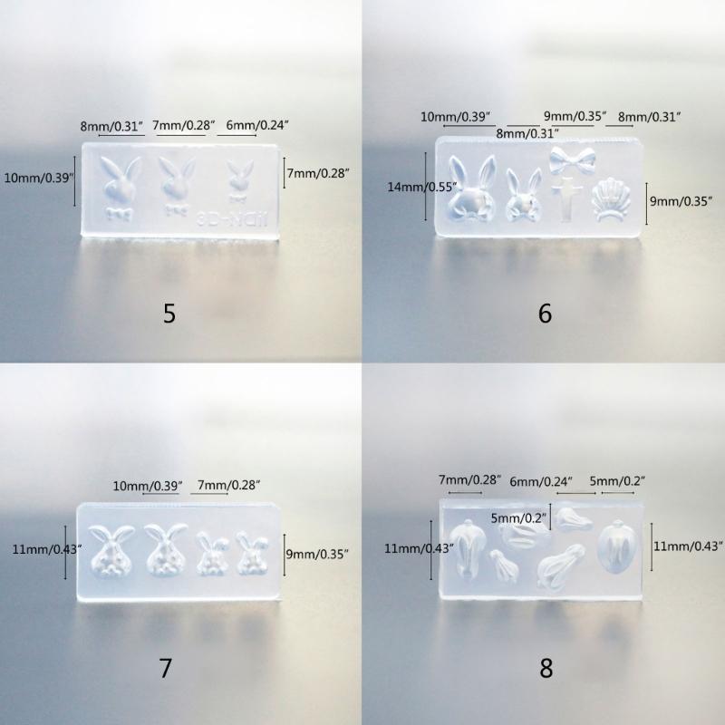 DIY 3D силиконовая форма для декоративного дизайна нейл-арта Инструменты для создания нейл-арта Форма